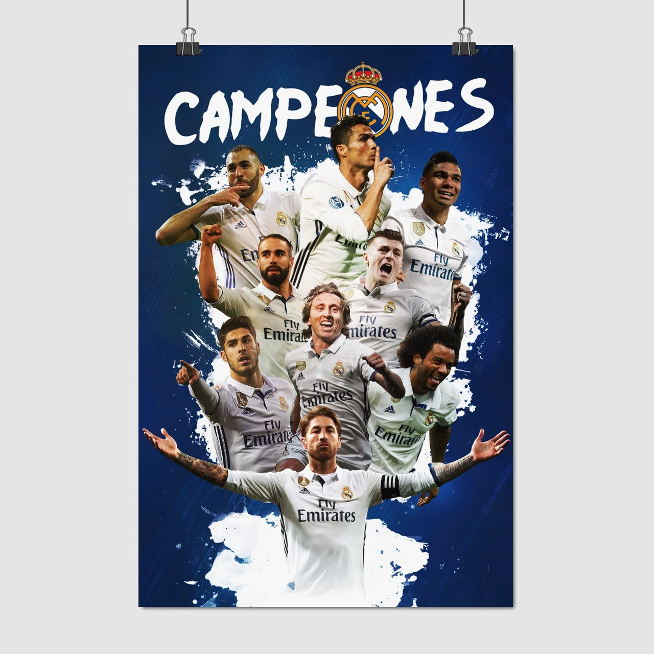 Плакат "Чемпіони Реал Мадрід", 60×40см