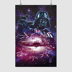 Плакат "Дарт Вейдер, Зоряні Війни, Darth Vader, Star Wars", 60×40см