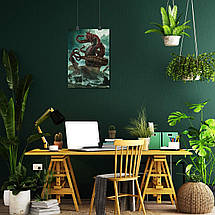 Плакат "Батько Дагон і Обеліск, Стародавні Боги, Лавкрафт, Dagon, Lovecraft", 60×43см, фото 5