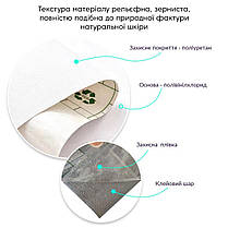 Самоклеюча екошкіра у рулоні 1.37х1м х 0.5мм Білий SW-00001166, фото 3