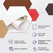 Самоклеюча екошкіра у рулоні 1.37х1м х 0.5мм Білий SW-00001166, фото 4