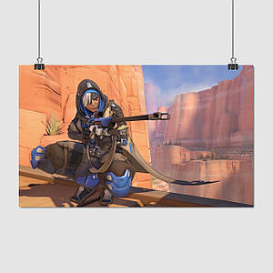 Плакат "Овервотч, Ана, Overwatch, Ana", 36×60см