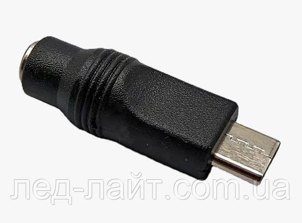 Перехідник DC 5.5мм 2.1мм type c