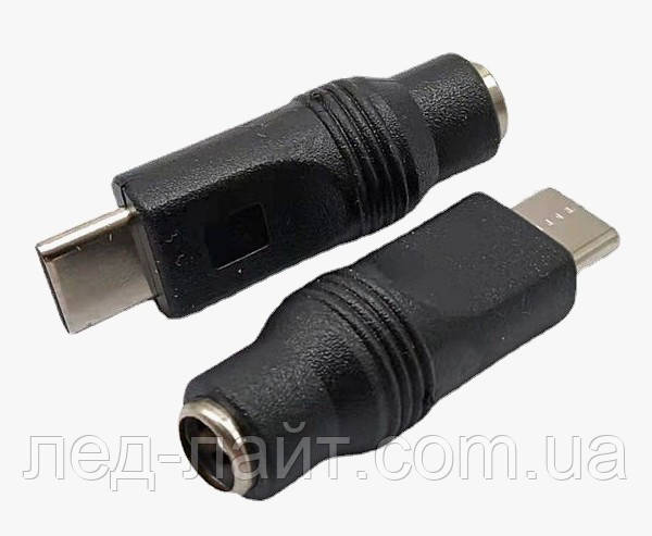 Перехідник DC 5.5мм 2.1мм type c