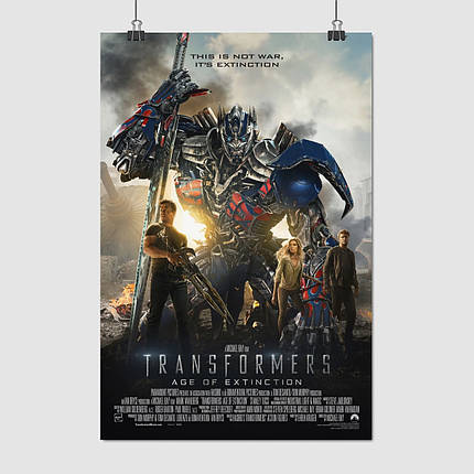 Плакат "Трансформери 4: Епоха винищення, Transformers 4 (2014)", 60×40см, фото 1