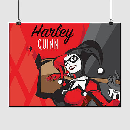 Плакат "Харлі Квін, арт, Harley Quinn", 45×60см, фото 1
