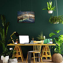 Плакат "Вид на Бруклінський міст, Нью-Йорк, Brooklyn Bridge, New York", 40×60см, фото 5