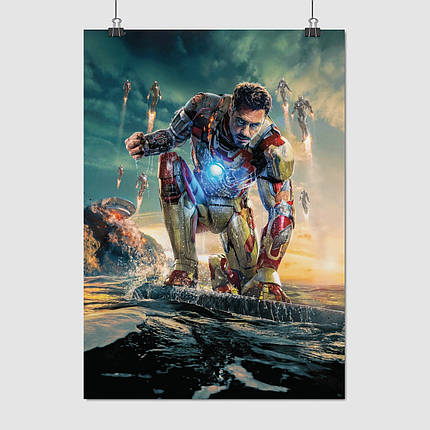 Плакат "Залізна людина, напад Альтрона, Iron Man", 60×43см, фото 1