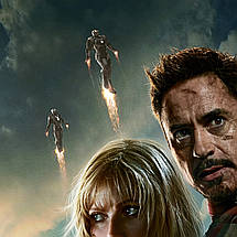 Плакат "Тоні Старк в костюмі і Пеппер Поттс, Iron Man", 60×43см, фото 3