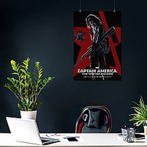 Плакат "Зимовий Солдат, Бакі, Себастіан Стен, Captain America: Winter Soldier (2014)", 60×41см, фото 4