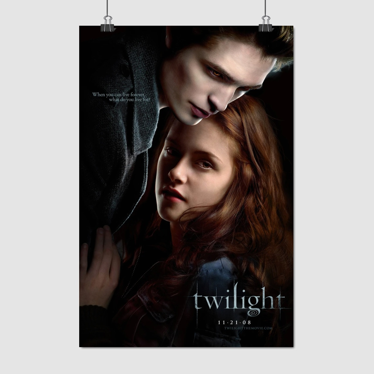 Плакат "Сутінки: Вампірська сага, Белла Свон, Едвард Каллен, Twilight (2008)", 60×40см