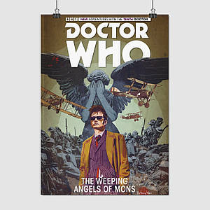 Плакат "Доктор Хто, Doctor Who, Weeping Angels of Mons", 60×43см