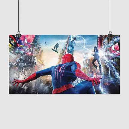 Плакат "Нова Людина-павук 2: Висока напруга, Amazing Spider-Man 2 (2014)", 32×60см, фото 1