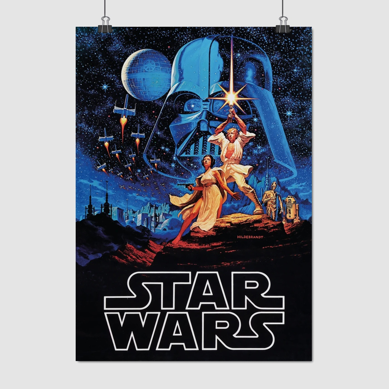 Плакат "Зоряні Війни Ⅳ: Нова надія, Star Wars Ⅳ: New Hope (1977) ", 60×43см