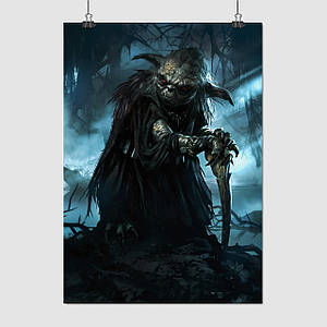 Плакат "темний Йода-ситх, Зоряні Війни, Star Wars, Dark Yoda", 60×43см