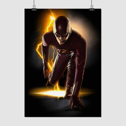 Плакат "Флеш на низькому старті, Flash", 60×43см, фото 1