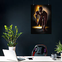 Плакат "Флеш на низькому старті, Flash", 60×43см, фото 4