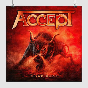 Плакат "Accept, Blind Rage (2014)", 60×60см