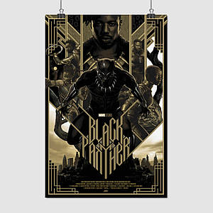 Плакат "Чорна Пантера, Black Panther (2018)", 60×40см