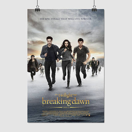 Плакат "Сутінки. Сага:Світанок, Twilight Saga: Breaking Dawn (2012)", 60×41см, фото 1