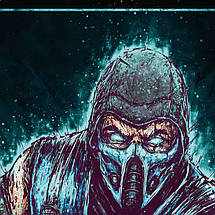 Плакат "Мортал Комбат, Сабзіро, Mortal Kombat, Sub-Zero", 60×43см, фото 3