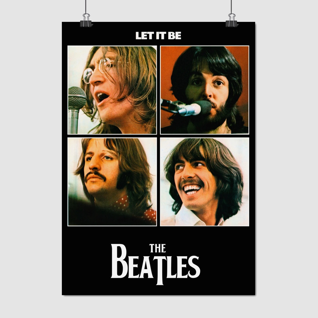 Плакат "Бітлз, Let It Be, Beatles", 60×43см