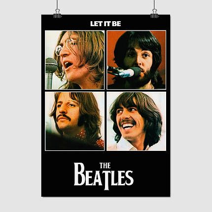 Плакат "Бітлз, Let It Be, Beatles", 60×43см, фото 1