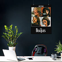 Плакат "Бітлз, Let It Be, Beatles", 60×43см, фото 3
