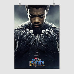 Плакат "Чорна Пантера, Black Panther (2018)", 60×43см