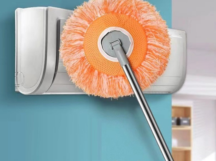 Кругла швабра для протирання пилу «Соняшник» з ручкою 1,5 м, фото 1