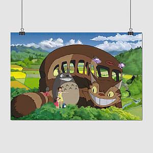 Плакат "Мій сусід Тоторо, Міядзакі Хаяо, Totoro (1988)", 40×60см