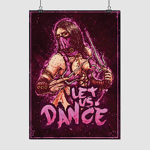 Плакат "Мортал Комбат, Мілена, Mortal Kombat, Mileena", 60×43см