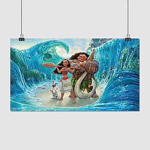 Плакат "Моана, головні персонажі, Moana", 34×60см