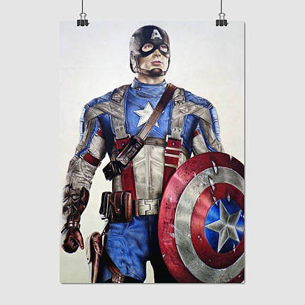 Плакат "Капітан Америка, Captain America", 60×43см, фото 1