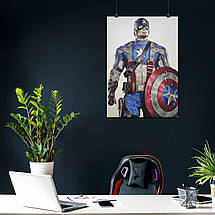 Плакат "Капітан Америка, Captain America", 60×43см, фото 4