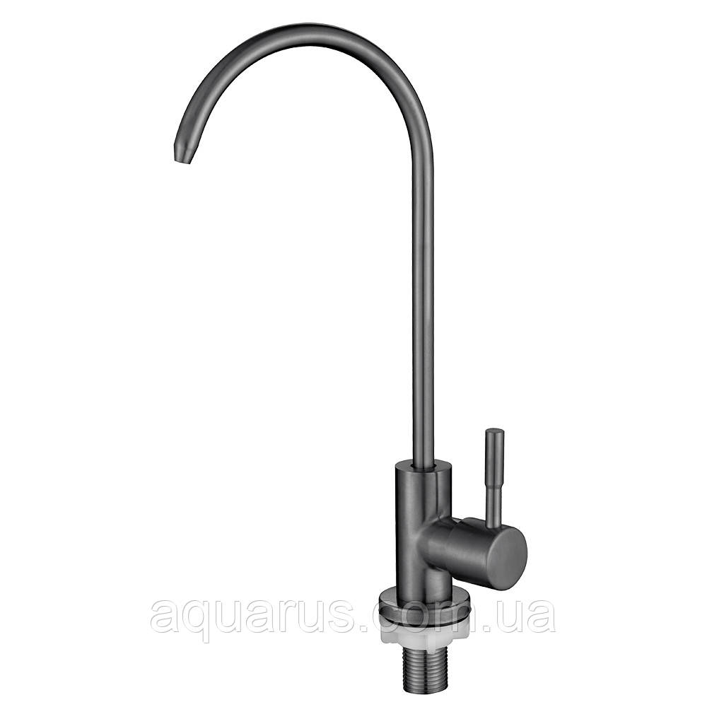 Монокран-фасетка WEZER EKO4F-13-GUNGREY під осмос, нерж. сталь, збройова сталь