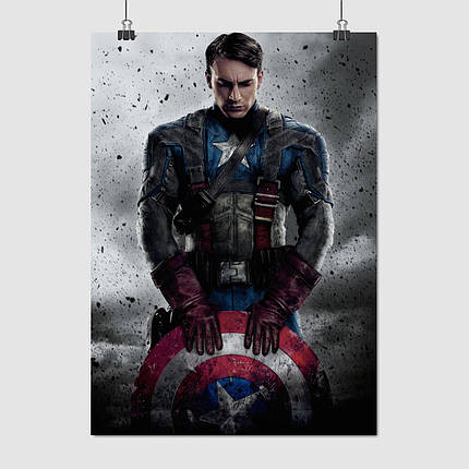 Плакат "Капітан Америка, Captain America", 60×43см, фото 1