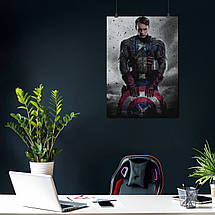 Плакат "Капітан Америка, Captain America", 60×43см, фото 4