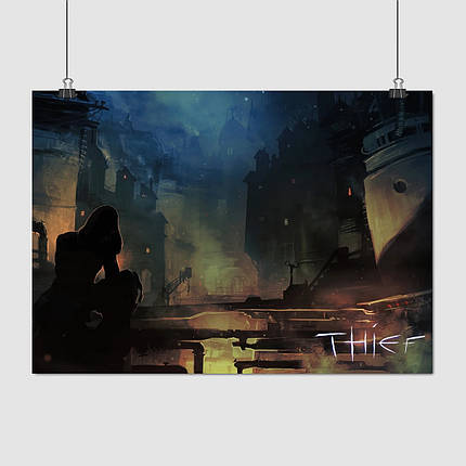 Плакат "Вор: Темный Проект, Гаррет, Thief: The Dark Project (1998)", 43×60см, фото 1
