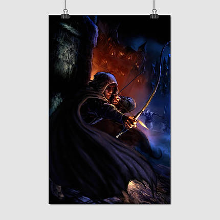 Плакат "Вор: Темный Проект, Гаррет, Thief: The Dark Project (1998)", 60×43см, фото 1