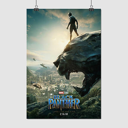 Плакат "Чорна Пантера, Black Panther (2018)", 60×40см, фото 1
