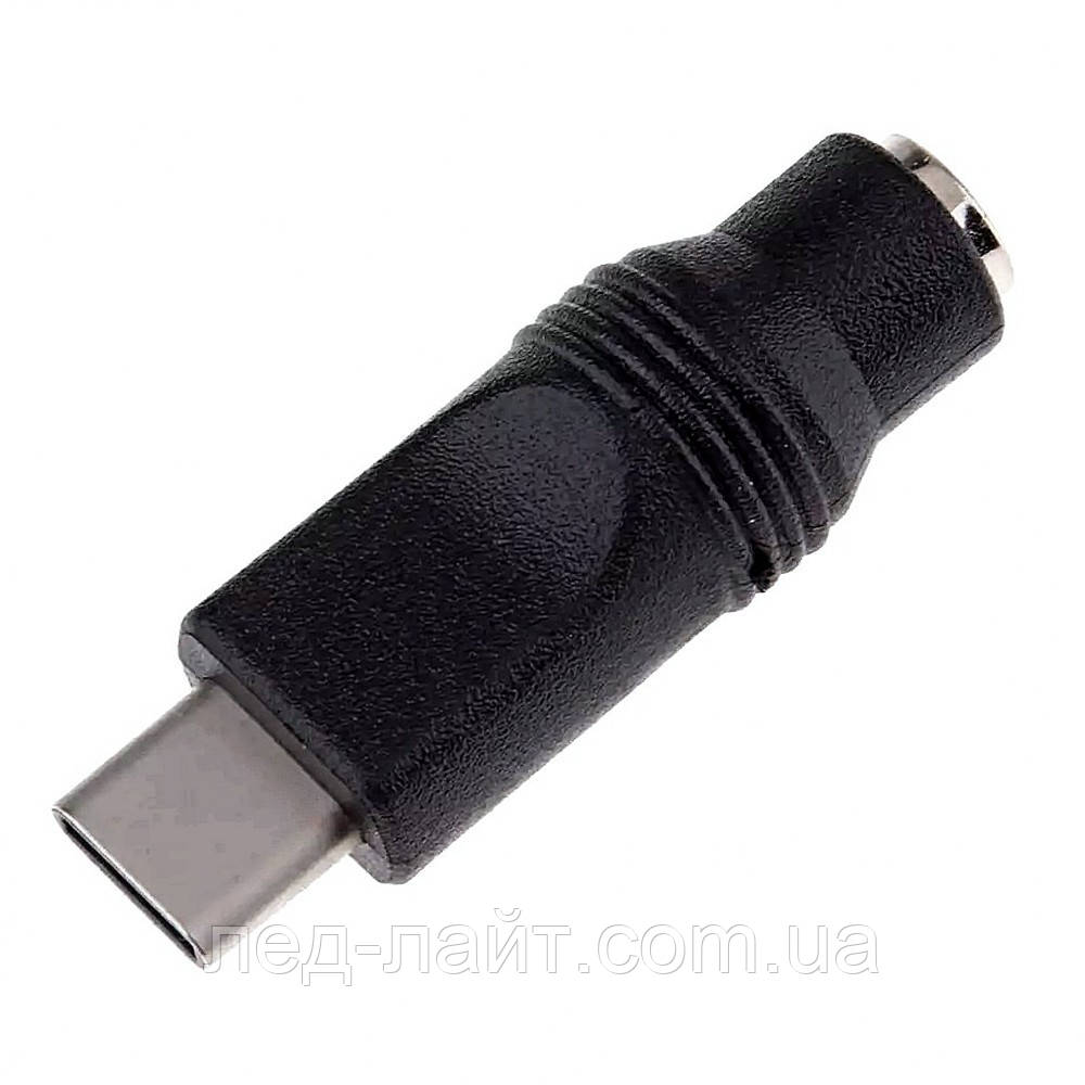 Перехідник DC 5.5/2.1 мама - Type-C