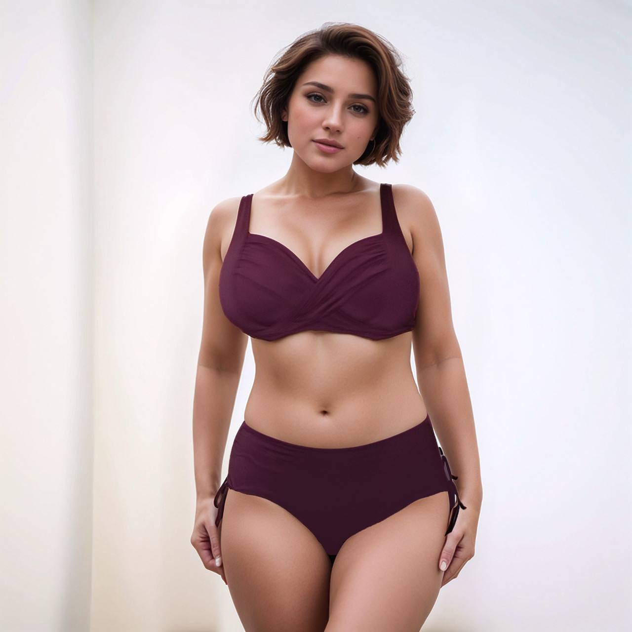 Купальник Samegame 634 Оникс баклажан(В НАЛИЧИИ ТОЛЬКО 50 52 54 УКР р-ры)