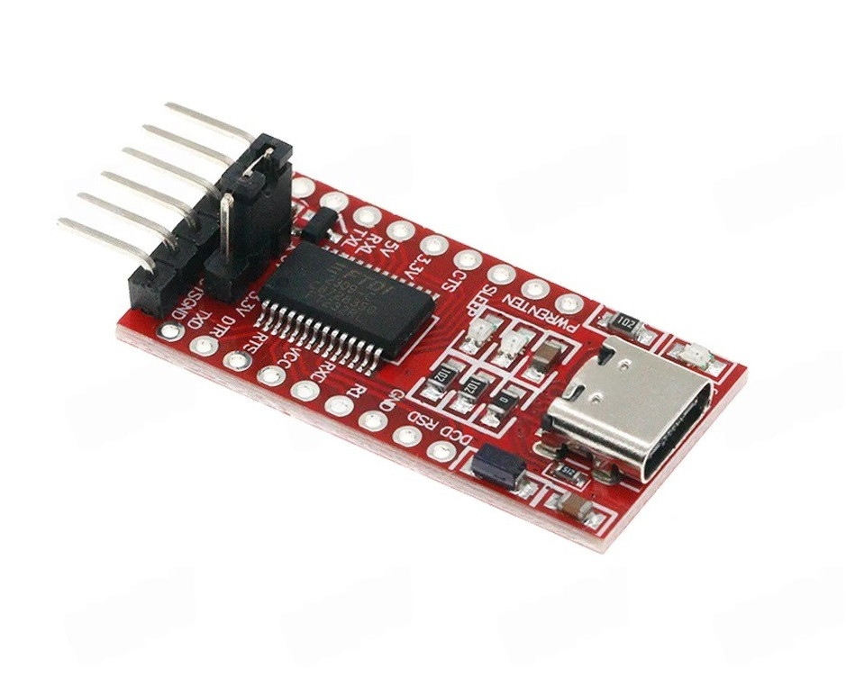 Адаптер FTDI USB-UART FT232RL конвертер Type-C USB в TTL (3.3V/5V) для Arduino, ESP, STM32, фото 1