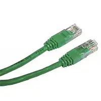 Патч-корд Cablexpert PP12-1M Green литий, 50u штекер з защіпкою