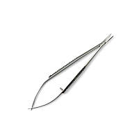 Голкотримач Castroviejo (Кастров'єхо) без замка, зігнутий Tisson Medical. Довжина 14 см