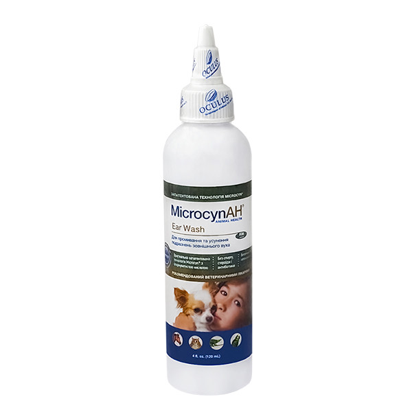 Microcyn Ear Wash МІКРОЦИН краплі для вух усіх видів тварин