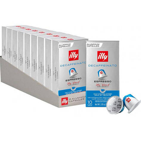 Кава в капсулах Illy Espresso Decaffeinato, 100 капсул Nespresso, фото 1