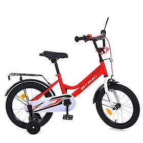 Велосипед дитячий Prof1 червоно-білий MB 14031-1