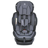 Дитяче автокрісло із системою Isofix від народження до 12 років El Camino Evolution 2 360o Сірий, фото 5
